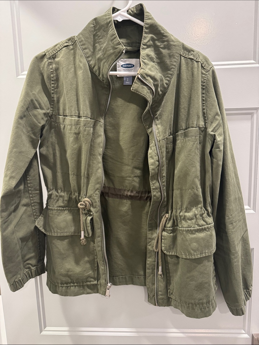 Old Navy women’s Olive Utility Drawstring Jacket